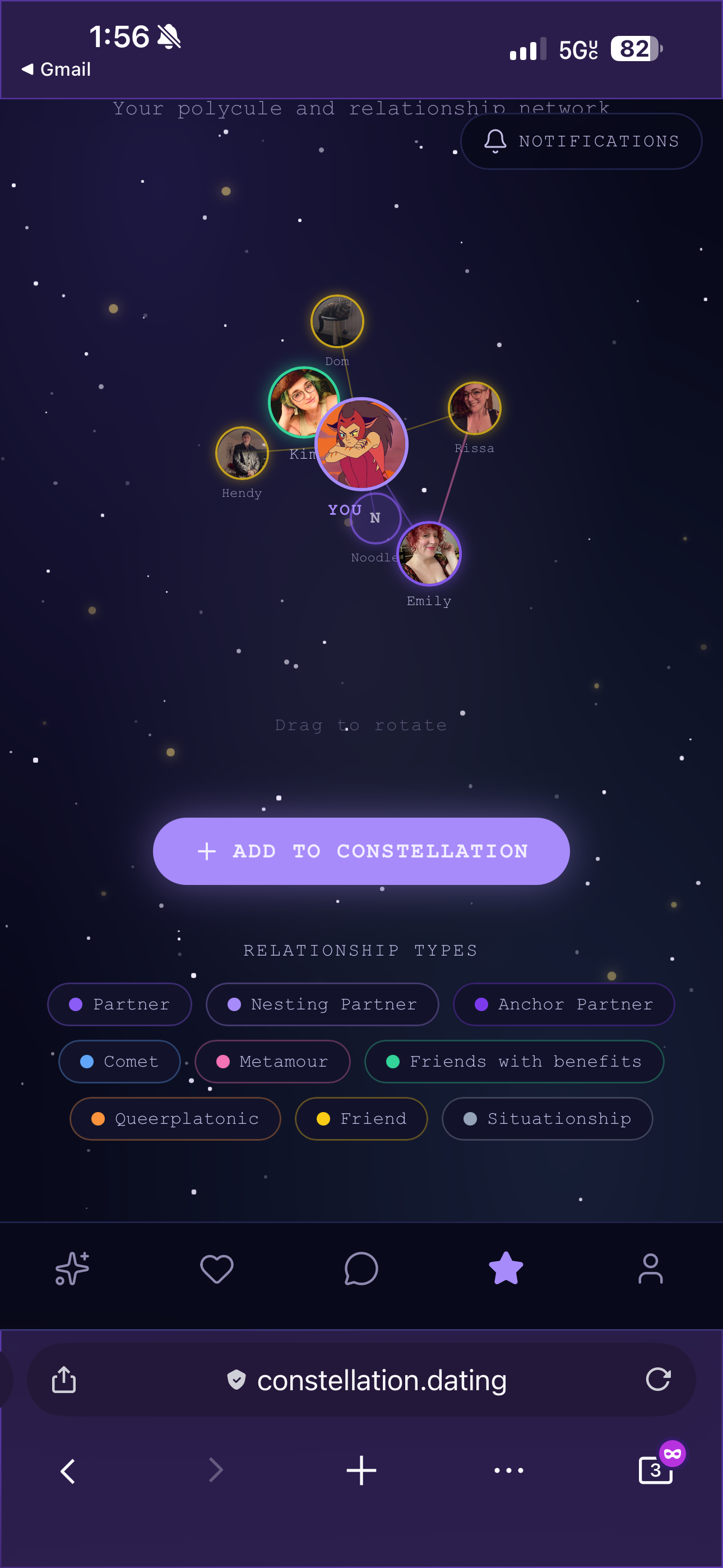 SCREENSHOT: constellation chart