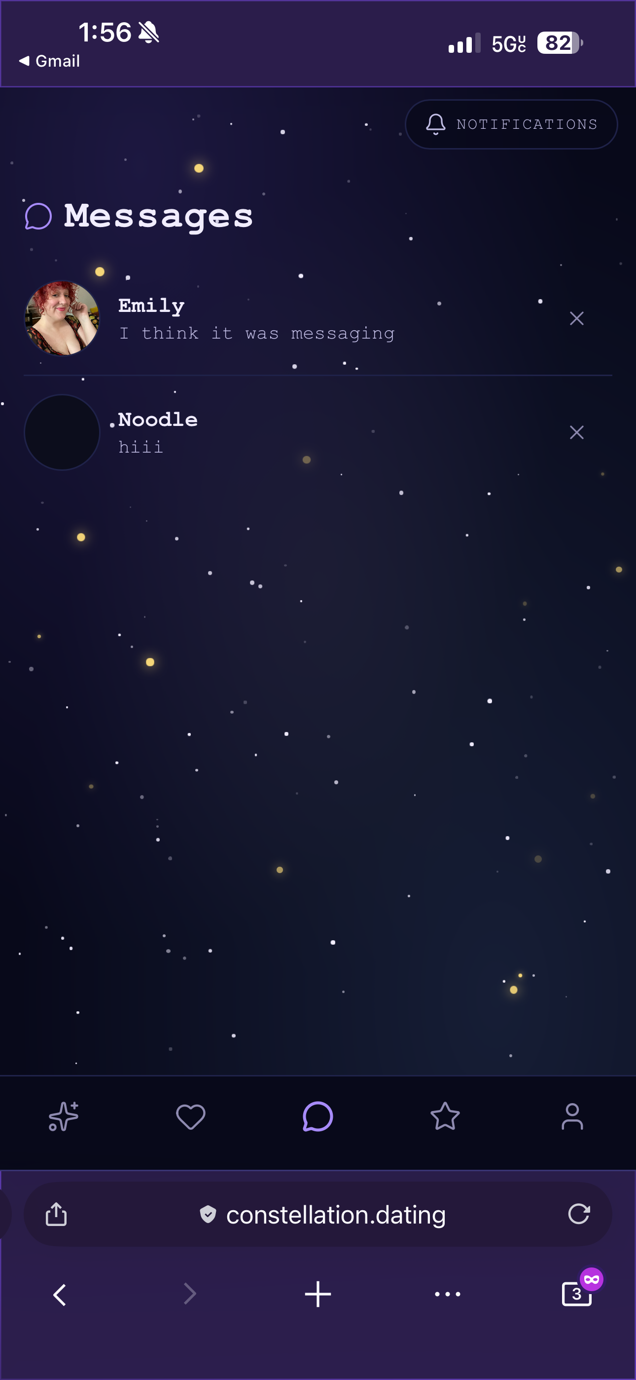 SCREENSHOT: messages